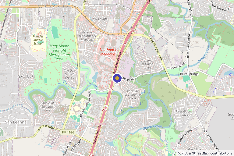 Map showing the location of 713 Wellness and Aesthetics Center, Austin Location in Austin, TX