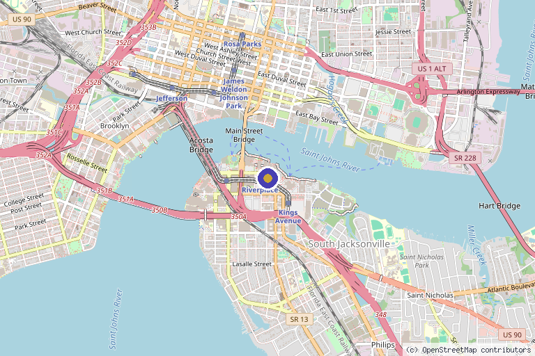 Map showing the location of CMA - Center for Modern Aesthetic Medicine in Jacksonville, FL