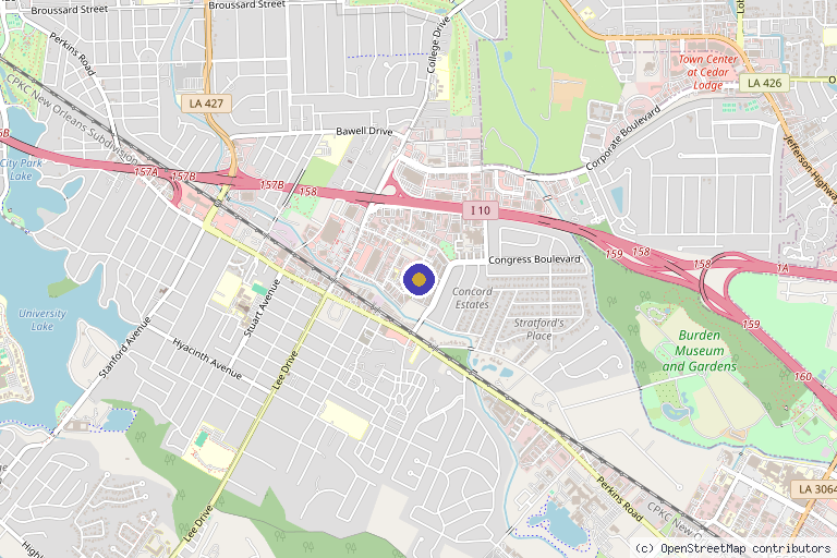 Map showing the location of Amagnetic Wellness | Holistic Wellness in Baton Rouge, LA in Baton Rouge, LA