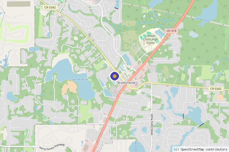 Map showing the location of Allure Laser MediSpa in Tallahassee, FL