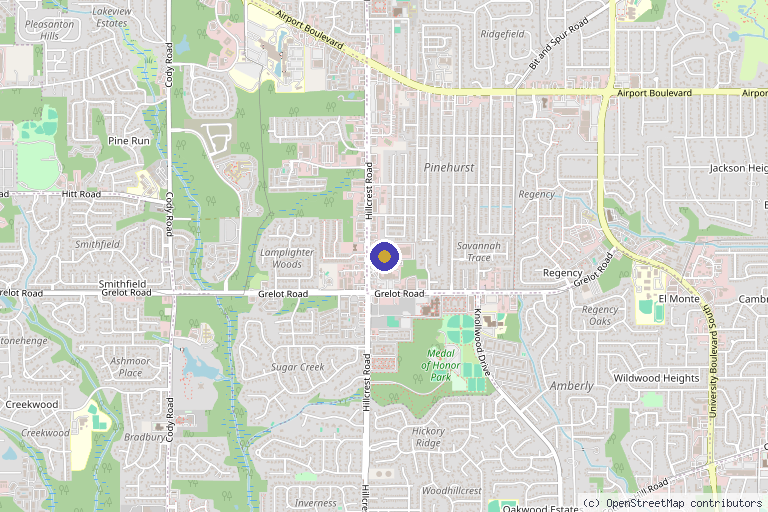 Map showing the location of Mobile Dermatology in Mobile, AL