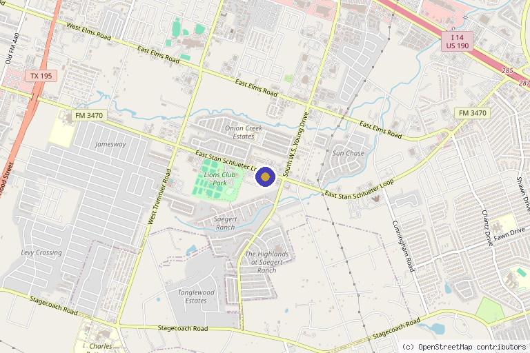Map showing the location of SDBotox - Killeen in Killeen, TX