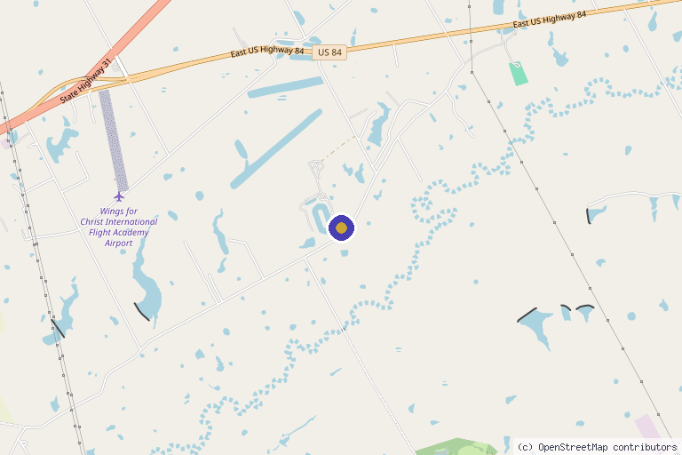 Map showing the location of AquaVita IV Therapy & Wellness in Waco, TX