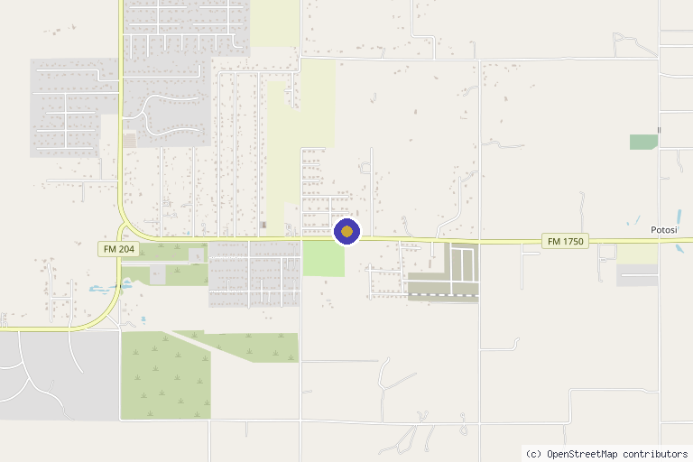 Map showing the location of Beauty Shots, LLC in Abilene, TX
