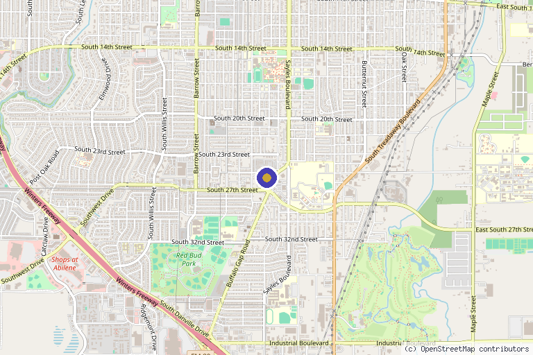 Map showing the location of TrueVertex in Abilene, TX