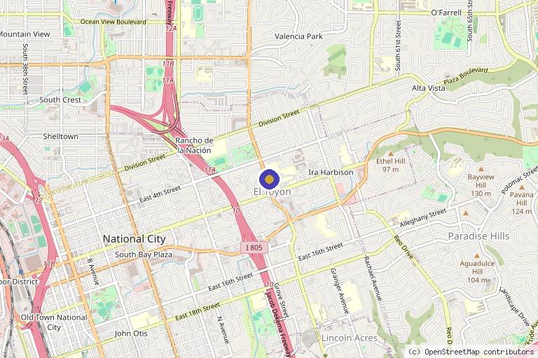 Map showing the location of LC Prime Regenerative in National City, CA