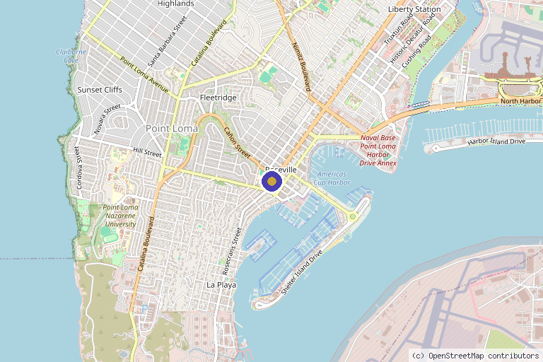 Map showing the location of Beauty Energy Exchange Aesthetics and Wellness in San Diego, CA