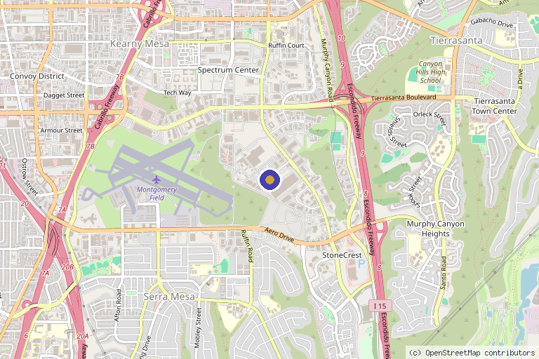 Map showing the location of BioHack Wellness Medical Clinic, Regenerative in San Diego, CA