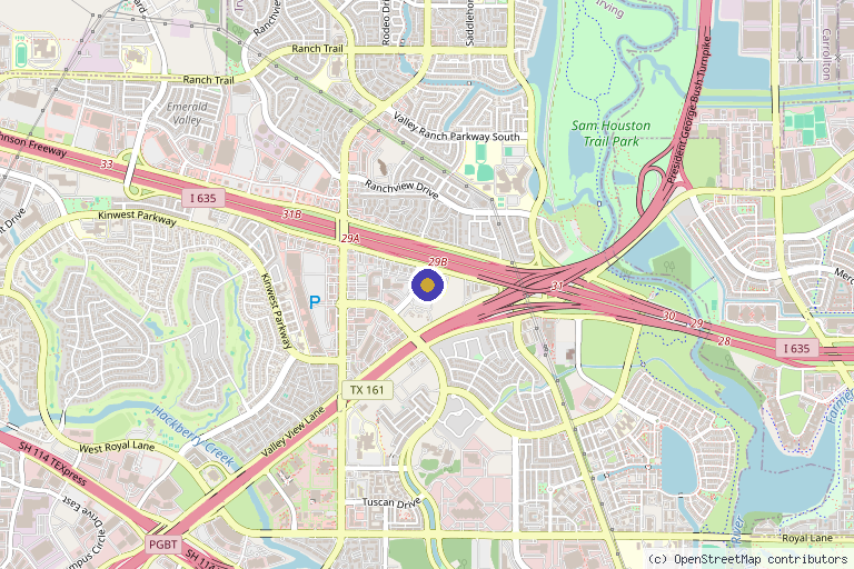 Map showing the location of Forum Health Las Colinas Functional Medicine Doctor in Irving, TX