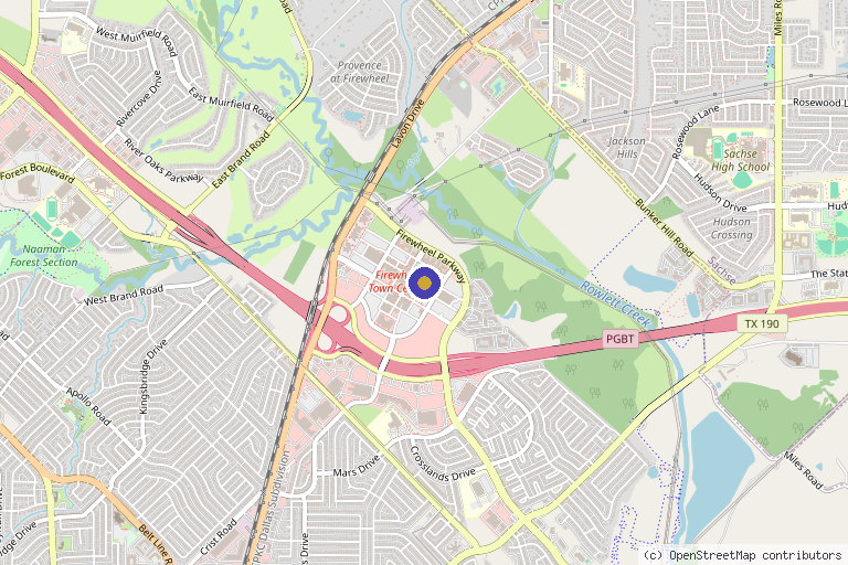 Map showing the location of Doctor Edges Hair Restoration| Dermatology| Aesthetics| Wellness in Garland, TX