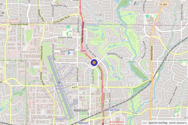 Map showing the location of Legacy Pain and Regenerative Medicine in Plano, TX