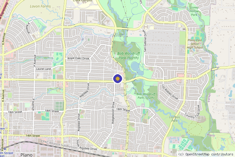 Map showing the location of AMBROSE Cell Therapy in Plano, TX