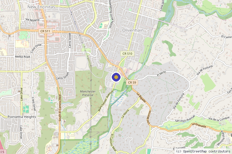 Map showing the location of West Coast Pain Specialists – Dr. Brian Belnap in Carlsbad, CA