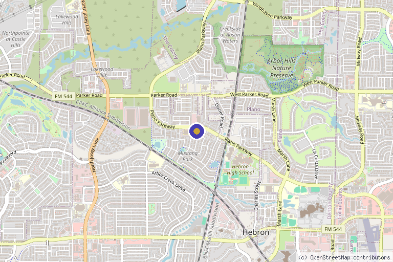 Map showing the location of ĀVIA Medical Spa and Laser Clinic in Carrollton, TX