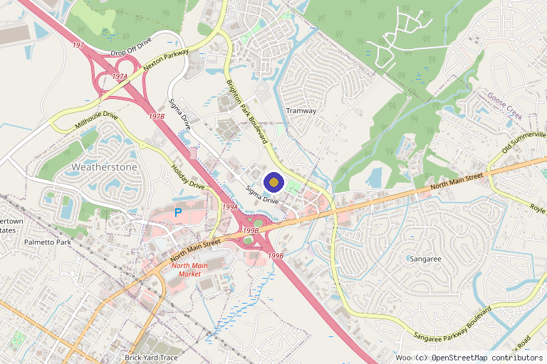 Map showing the location of Perform Medical in Summerville, SC