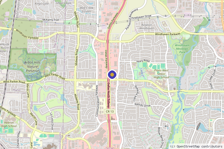 Map showing the location of Next Level Med Solutions in Plano, TX