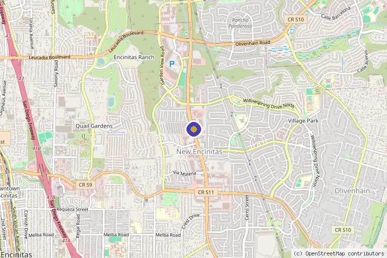 Map showing the location of BOUNDLESS Regenerative Medicine: Bunyak, Alexandra R., MD, Inc in San Diego, CA