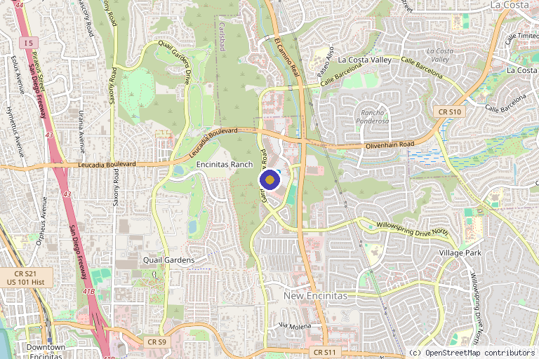 Map showing the location of Lisa Azevedo, RN, BSN Aluma Medical Aesthetic/ Injectables by Lisa RN in Encinitas, CA