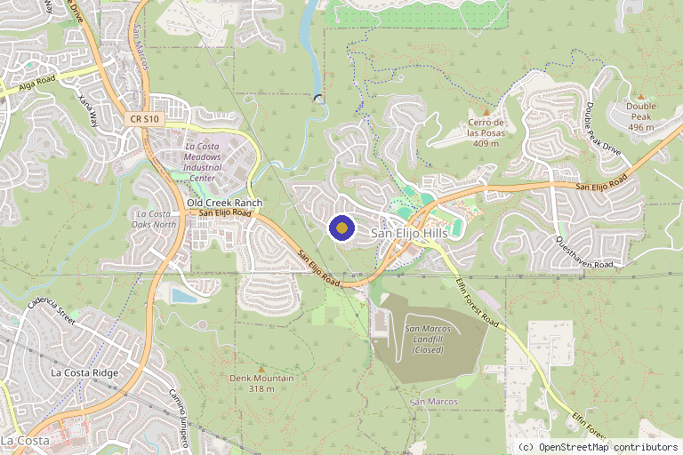 Map showing the location of Stem Gnosis in San Diego, CA