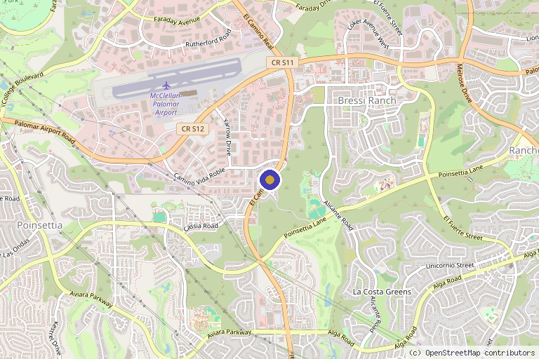 Map showing the location of AVACEN Medical in Carlsbad, CA