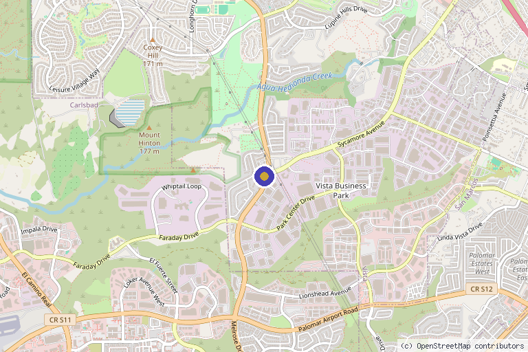 Map showing the location of As You Wish Wellness and Aesthetics in Vista, CA