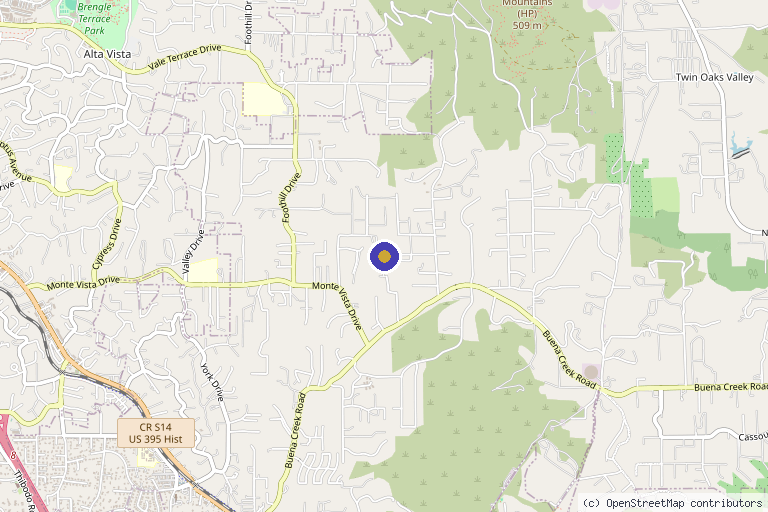 Map showing the location of Nouveau Health Telemedicine Practice| Bio-identical Hormone Replacement in Vista, CA