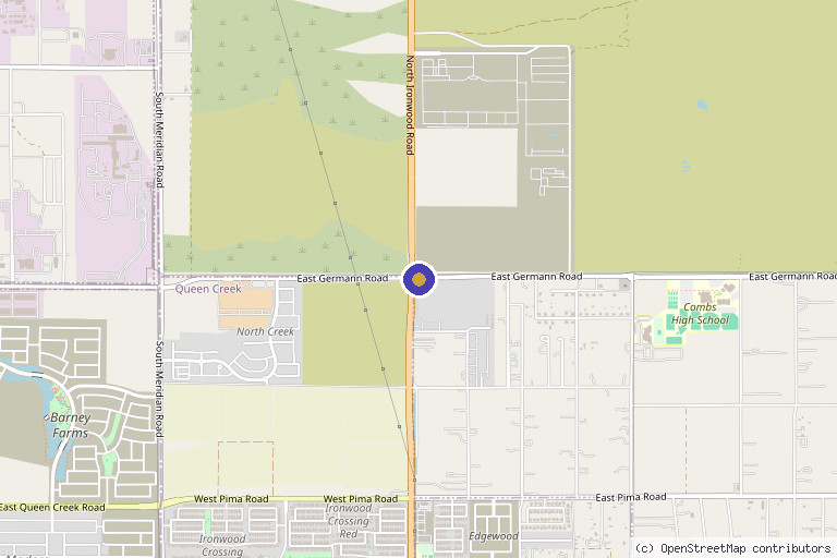 Map showing the location of Luminous Regenerative Medicine in Gilbert, AZ