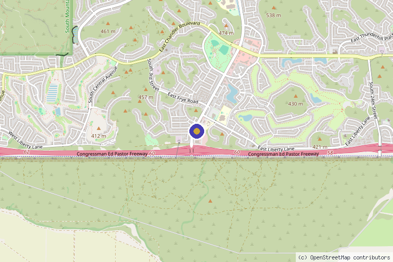 Map showing the location of Injector Andie in Phoenix, AZ