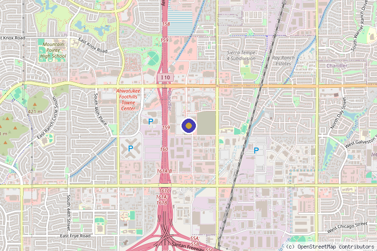 Map showing the location of Longevity Medicine & Sports Therapy in Chandler, AZ