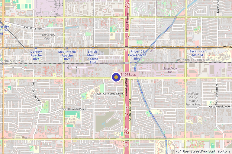 Map showing the location of Solutions Regenerative Medicine in Tempe, AZ