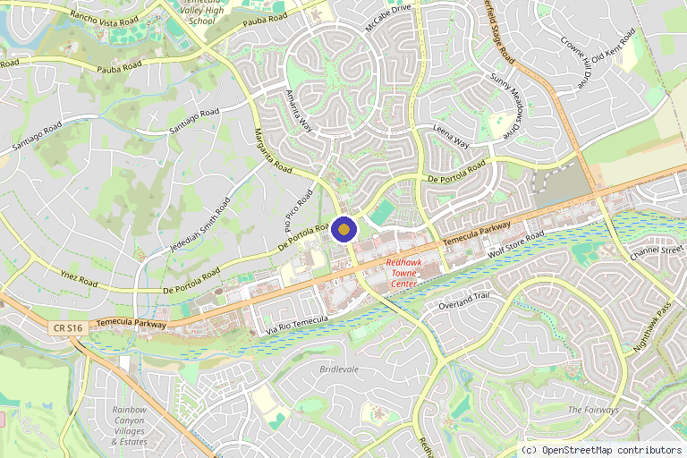 Map showing the location of BFF Medical Wellness Clinic in Temecula, CA