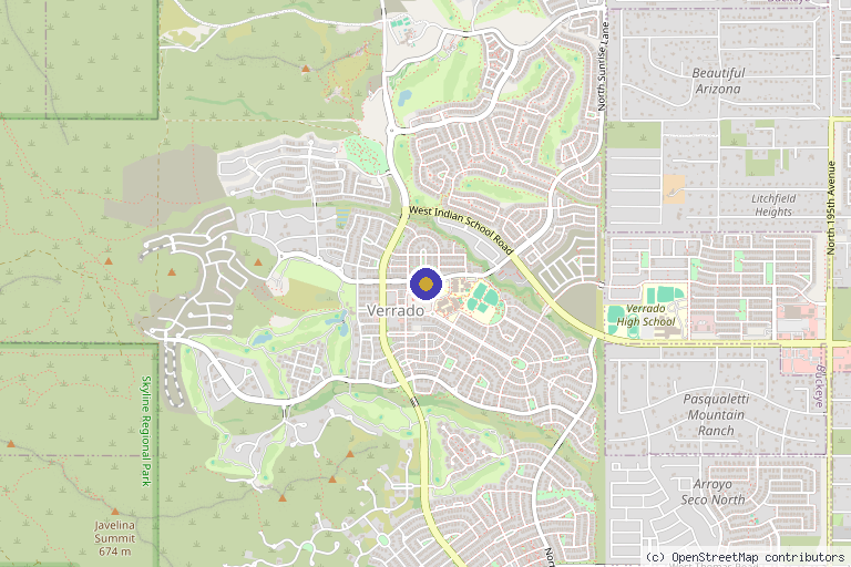 Map showing the location of Skintuition & Wellness in Buckeye, AZ