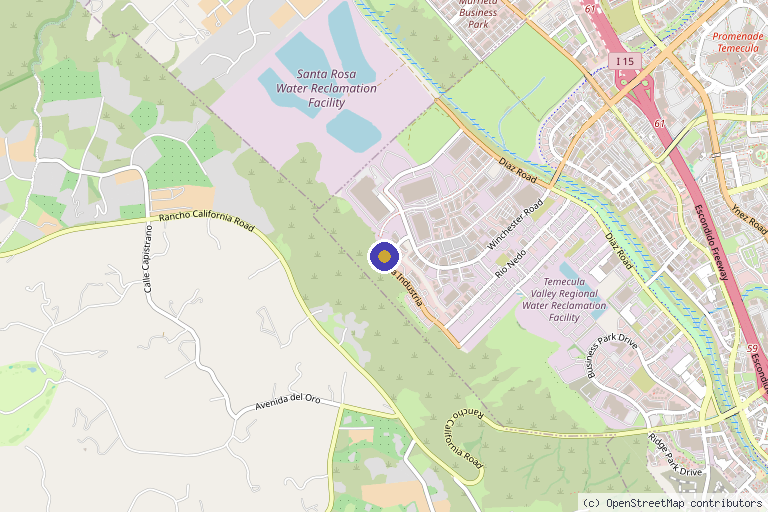 Map showing the location of The Jab Lab: Aesthetics and Wellness in Temecula, CA