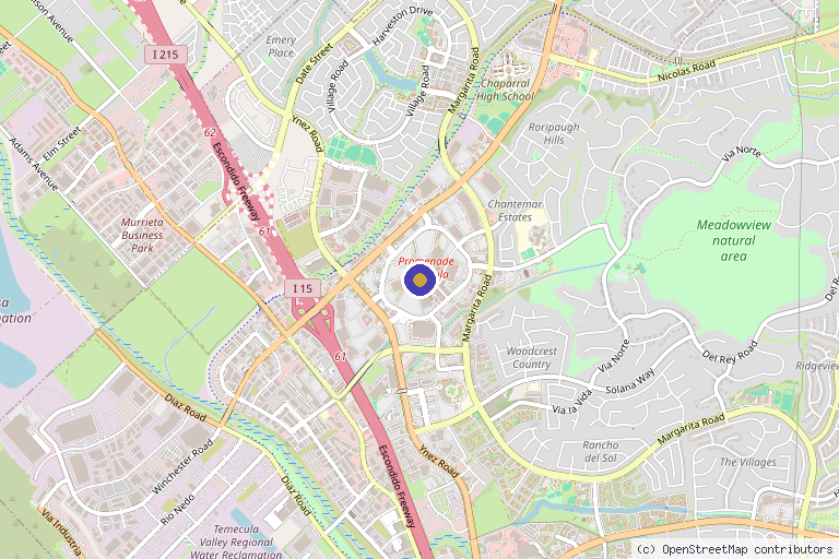 Map showing the location of DR. VIGOR™ - Testosterone and ED Experts in Temecula, CA