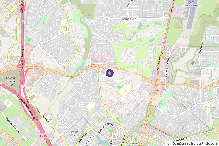 Map showing the location of The Body Bottega in Murrieta, CA