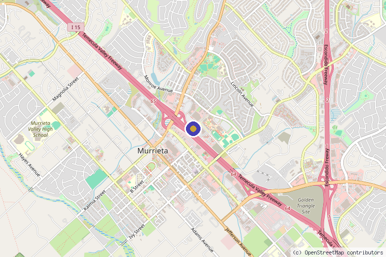 Map showing the location of Honest MedSpa in Murrieta, CA