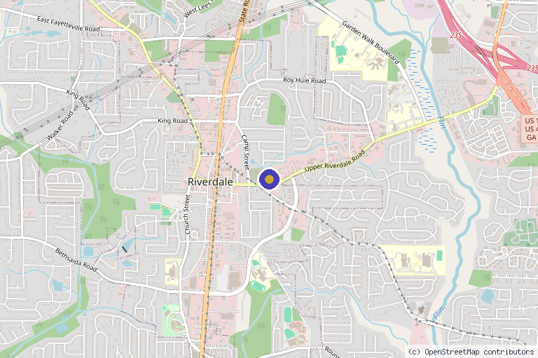 Map showing the location of Regenerative Joint Clinics in Riverdale, GA