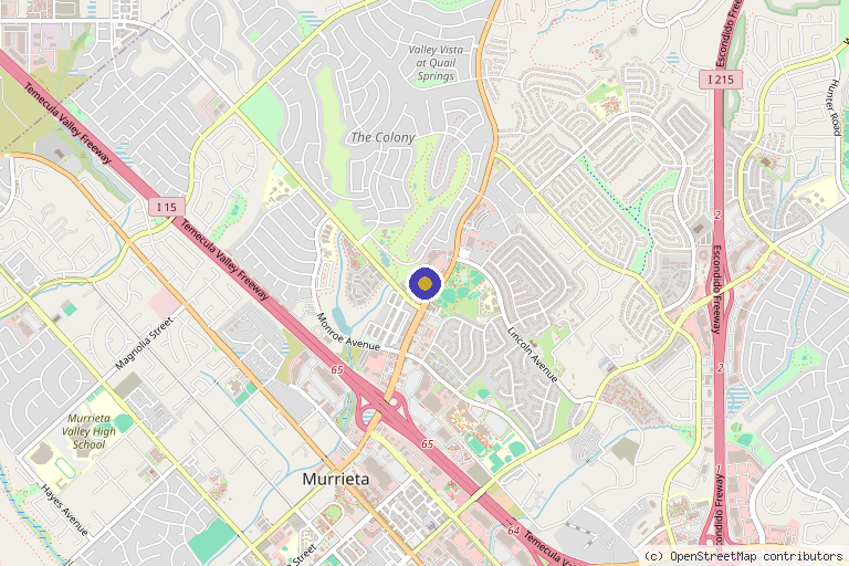 Map showing the location of BodyWoRx Med Spa Murrieta in Murrieta, CA
