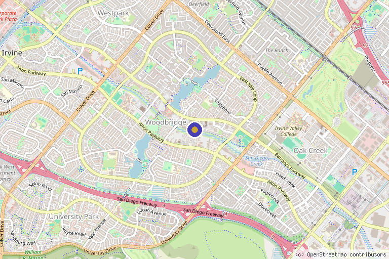 Map showing the location of Masters Medspa in Irvine, CA