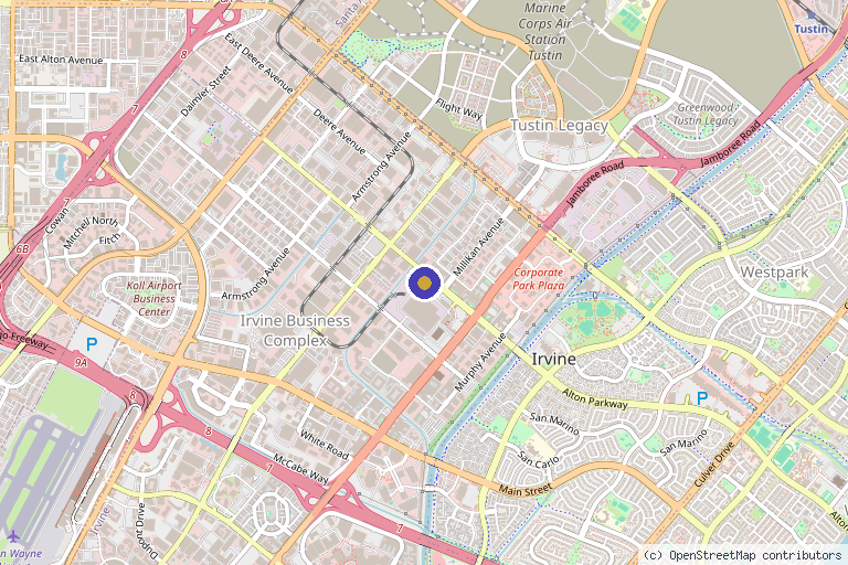 Map showing the location of Skinspire Laser&Skin Clinic 久时美黛医美中心 - Irvine in Irvine, CA