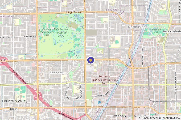 Map showing the location of iReGen Regeneration Medicine in Downey, CA