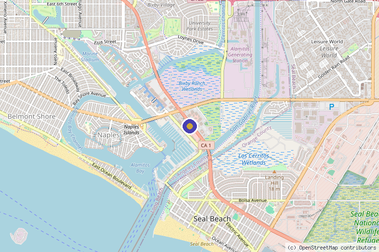 Map showing the location of SkinSpirit Long Beach at 2nd &PCH in Long Beach, CA