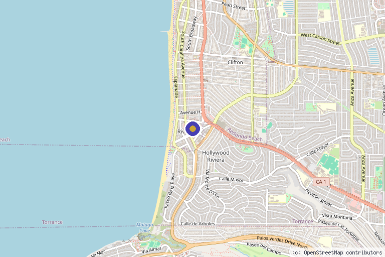 Map showing the location of Advanced Regenerative Medical Center in Los Angeles, CA