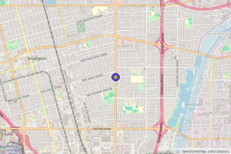 Map showing the location of Regenerative Medical Clinics of SoCal in Los Angeles, CA