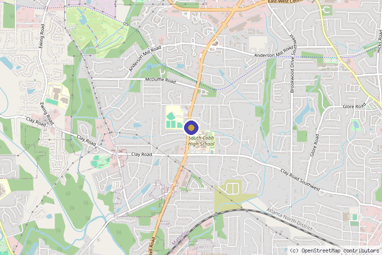 Map showing the location of VIDA WELLNESS AND AESTHETICS in Austell, GA