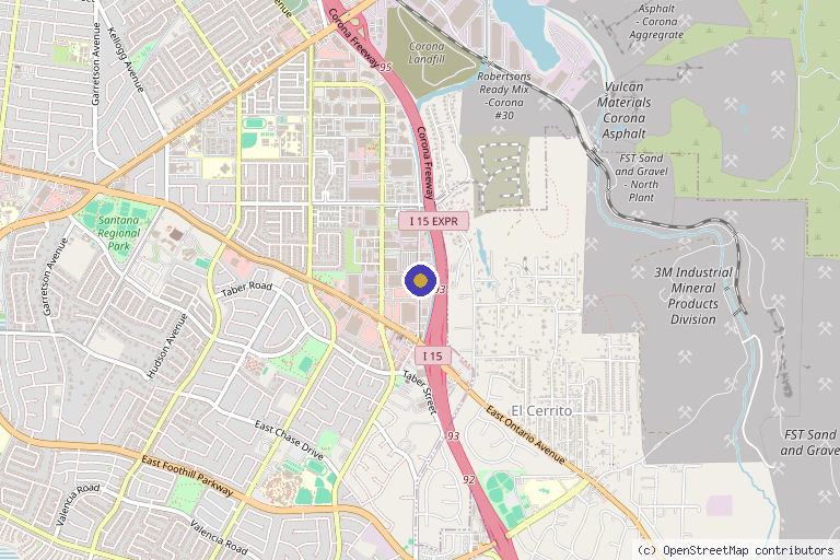 Map showing the location of Regeneration Medical in Jurupa Valley, CA