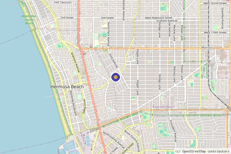 Map showing the location of Beauty Cult | Redondo Beach in Redondo Beach, CA