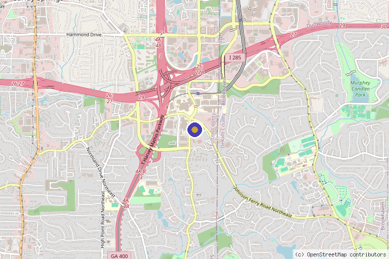 Map showing the location of Keller Aesthetic Specialists | CoolSculpting Atlanta in Atlanta, GA