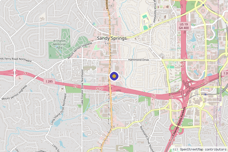 Map showing the location of CellTechMD in Atlanta, GA