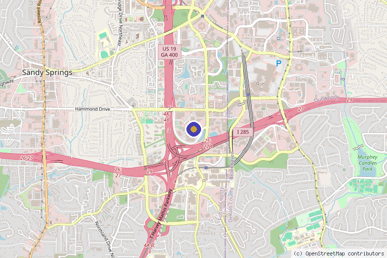 Map showing the location of CULT Aesthetics in Atlanta, GA
